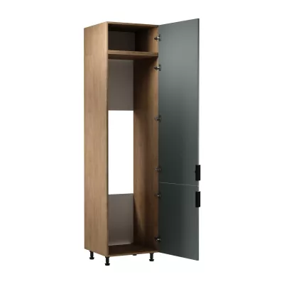 Beépített hűtőszekrény szekrény SALERNO - szélesség 60 cm, baltic storm / zöld