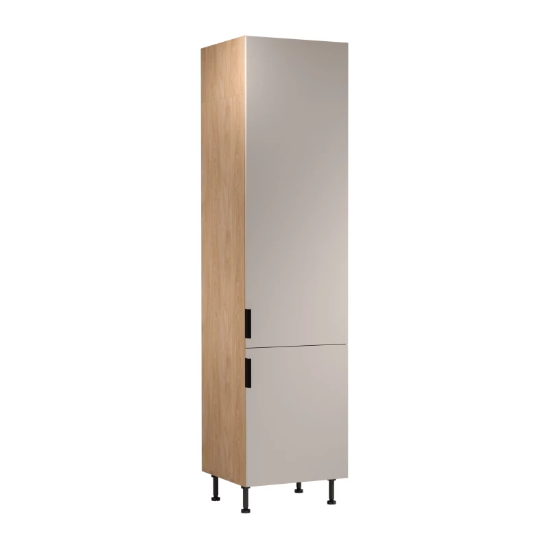 SALERNO élelmiszerszekrény - szélesség 60 cm, tölgy / bézs