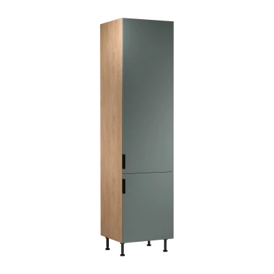 SALERNO élelmiszerszekrény - szélesség 60 cm, tölgy / zöld