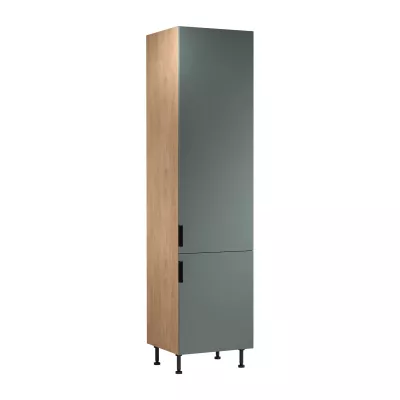 SALERNO élelmiszerszekrény - szélesség 60 cm, tölgy / zöld