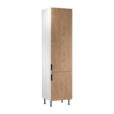 SALERNO élelmiszerszekrény - szélesség 60 cm, fehér / tölgy