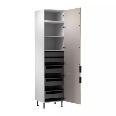 SALERNO élelmiszerszekrény - szélesség 60 cm, fehér / bézs