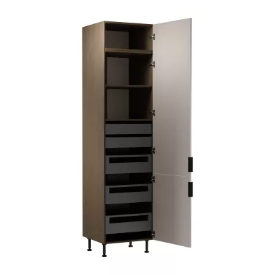 SALERNO élelmiszerszekrény - szélesség 60 cm, balti vihar / bézs