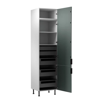 SALERNO élelmiszerszekrény - szélesség 60 cm, fehér / zöld
