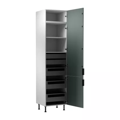 SALERNO élelmiszerszekrény - szélesség 60 cm, fehér / zöld