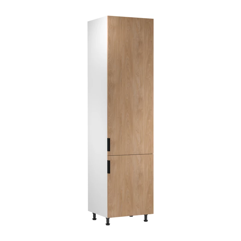 Magas konyhaszekrény SALERNO - szélesség 60 cm, fehér / tölgy