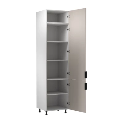 Magas konyhaszekrény SALERNO - szélesség 60 cm, fehér / bézs