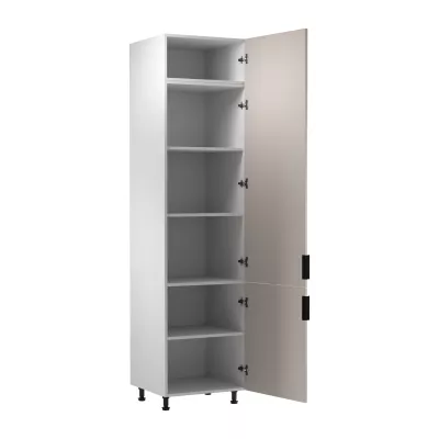 Magas konyhaszekrény SALERNO - szélesség 60 cm, fehér / bézs