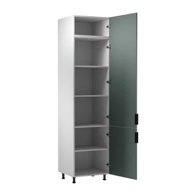 Magas konyhaszekrény SALERNO - szélesség 60 cm, fehér / zöld