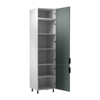 Magas konyhaszekrény SALERNO - szélesség 60 cm, fehér / zöld