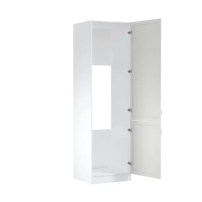 SILVARA beépített hűtőszekrényhez való szekrény - szélesség 60 cm, andersen fenyő / fehér, natúr felületkezelés