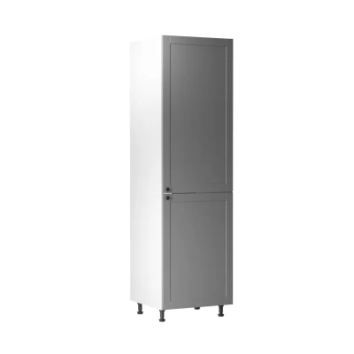 LUMEA beépített hűtőszekrényhez való szekrény - szélesség 60 cm, szürke / fehér