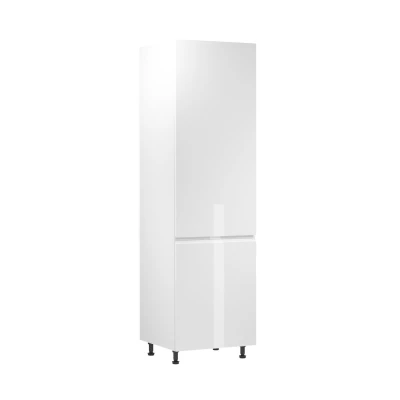 ARBOR beépített hűtőszekrényhez való szekrény - szélesség 60 cm, fényes fehér / fehér, jobbos változat