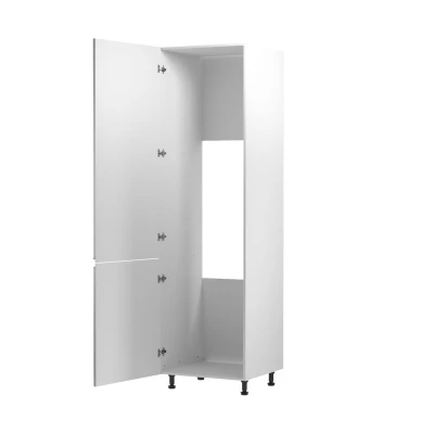 ARBOR beépített hűtőszekrényhez való szekrény - szélesség 60 cm, fényes szürke / fehér, balos változat