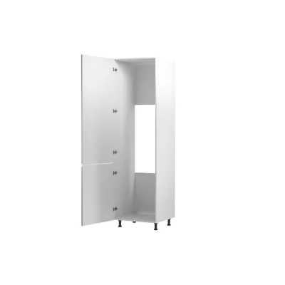 ARBOR beépített hűtőszekrényhez való szekrény - szélesség 60 cm, fényes szürke / fehér, balos változat
