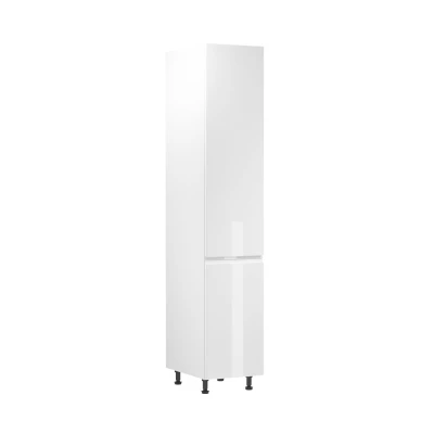 ARBOR élelmiszerszekrény - szélesség 40 cm, fényes fehér / fehér