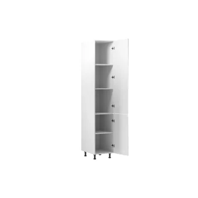 ARBOR élelmiszerszekrény - szélesség 40 cm, fényes fehér / fehér