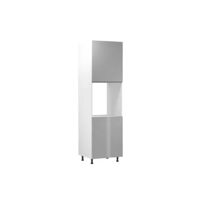 ARBOR beépített sütőhöz való konyhaszekrény - szélesség 60 cm, fényes szürke / fehér, jobb oldali kivitel