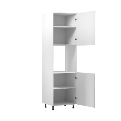 ARBOR beépített sütőhöz való konyhaszekrény - szélesség 60 cm, fényes szürke / fehér, jobb oldali kivitel