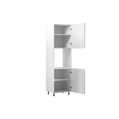 ARBOR beépített sütőhöz való konyhaszekrény - szélesség 60 cm, fényes szürke / fehér, jobb oldali kivitel