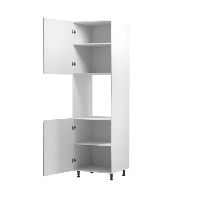 ARBOR beépített sütőhöz való konyhaszekrény - szélesség 60 cm, fényes szürke / fehér, balos változat
