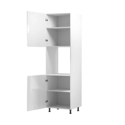 ARBOR beépített sütőhöz való konyhaszekrény - szélesség 60 cm, fényes fehér / fehér, balos változat