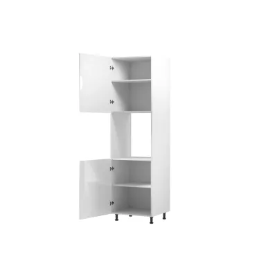 ARBOR beépített sütőhöz való konyhaszekrény - szélesség 60 cm, fényes fehér / fehér, balos változat