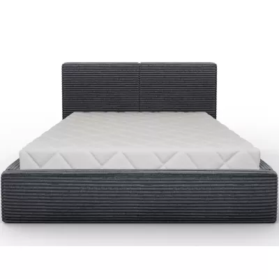 Kárpitozott dupla ágy 160x200 PENVIRO 1 - sötétszürke