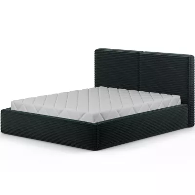Kárpitozott dupla ágy 160x200 PENVIRO 1 - sötétzöld