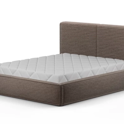 Kárpitozott dupla ágy 180x200 PENVIRO 1 - sötét bézs