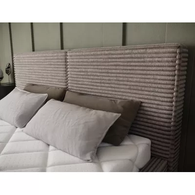 Kárpitozott dupla ágy 140x200 PENVIRO 2 - sötét bézs
