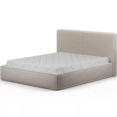 Kárpitozott franciaágy 160x200 PENVIRO 2 - fehér