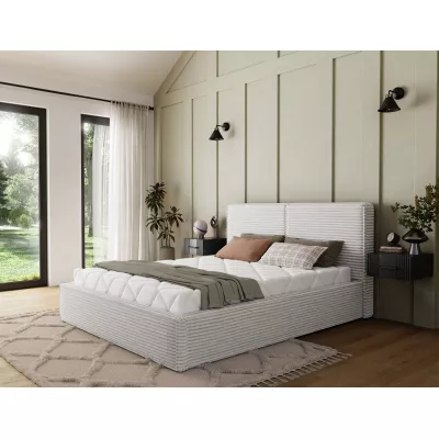 Kárpitozott franciaágy 160x200 PENVIRO 2 - fehér