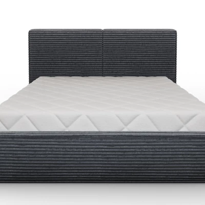 Kárpitozott dupla ágy 180x200 PENVIRO 2 - sötétszürke