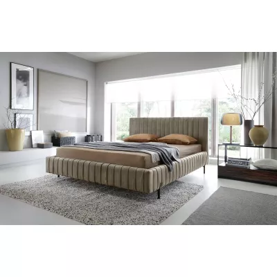Kárpitozott ágy 160x200 ELENTORIA - bézs