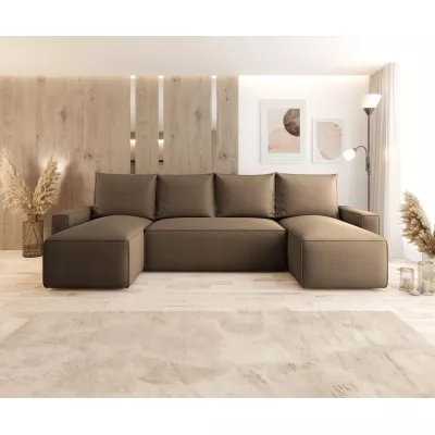 U alakú kanapé SOFTA - világosbarna