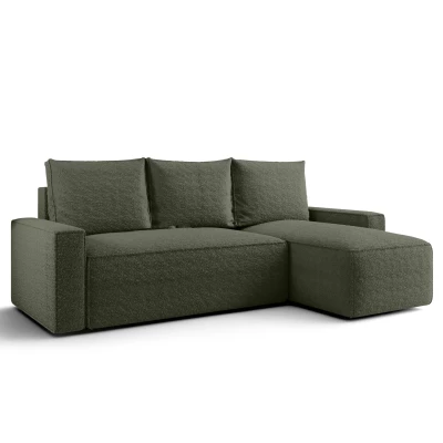 SOFTA kanapéágy tárolóval - khaki, jobb sarok