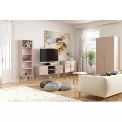 Kombinált szekrény 100 cm NILSA - bézs / barna