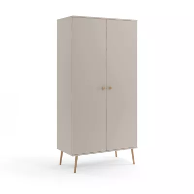 Kombinált szekrény 100 cm NILSA - kasmír / barna