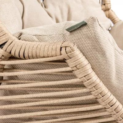 Rattan kerti szék FJORA - bézs