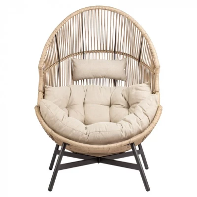Rattan kerti szék FJORA - bézs