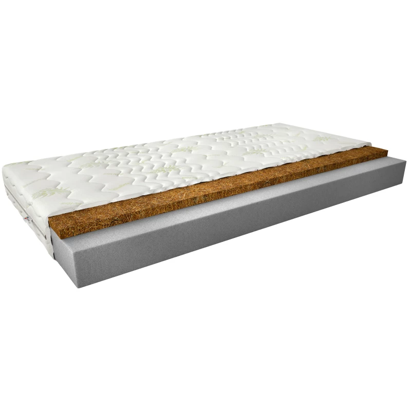 Habszivacs matrac kókuszszőnyeggel 80x200 ALECTRONA 2