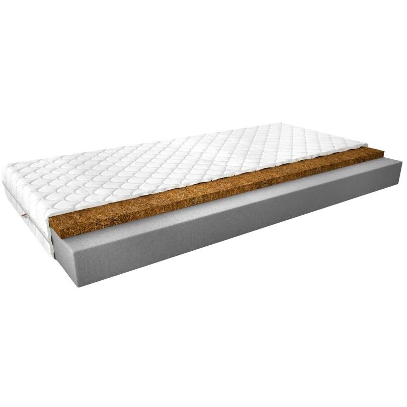 Habszivacs matrac kókuszszőnyeggel 80x200 ALECTRONA 3