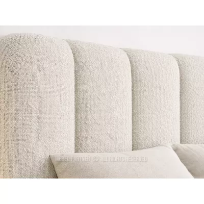 Franciaágy 140x200 KAELIRA - szürke-bézs / fekete