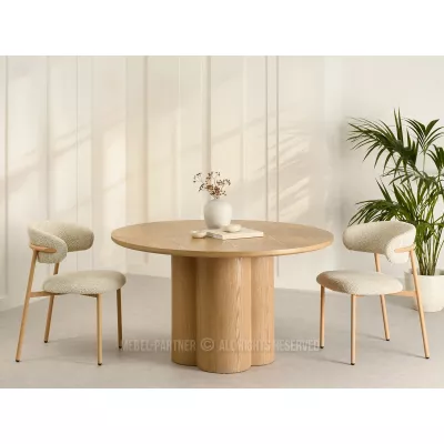 Kerek étkezőasztal 130 cm OISIN - tölgyfa