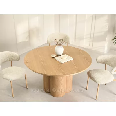 Kerek étkezőasztal 130 cm OISIN - tölgyfa