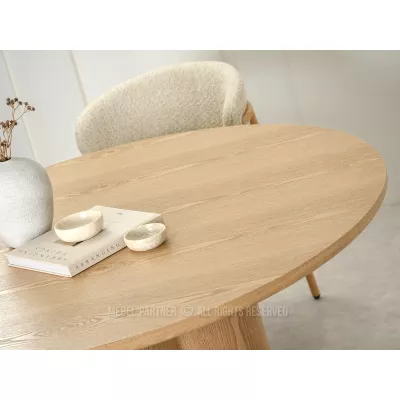 Kerek étkezőasztal 130 cm OISIN - tölgyfa