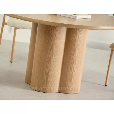 Kerek étkezőasztal 130 cm OISIN - tölgyfa