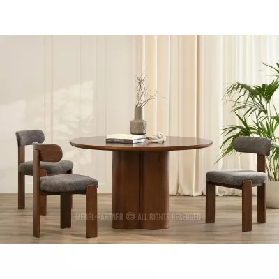 Kerek étkezőasztal 130 cm OISIN - diófa