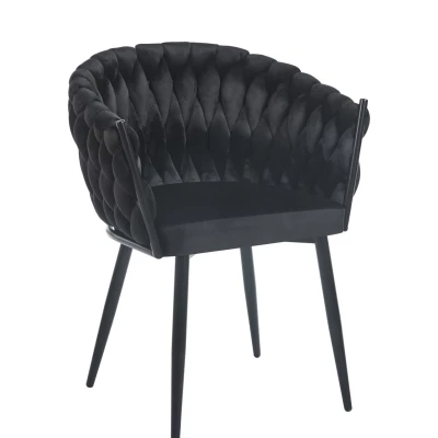 Designer kárpitozott szék ZYPHIRA - fekete